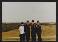 Photograph of four Air Force ROTC cadets